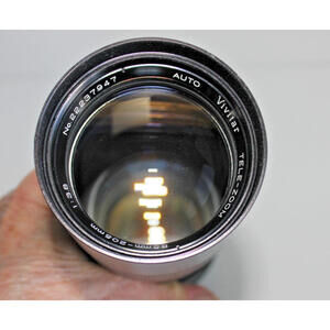 Vintage Auto Vivitar Tele Zoom Lens F3.8 85-205mm In Leather Case Japan